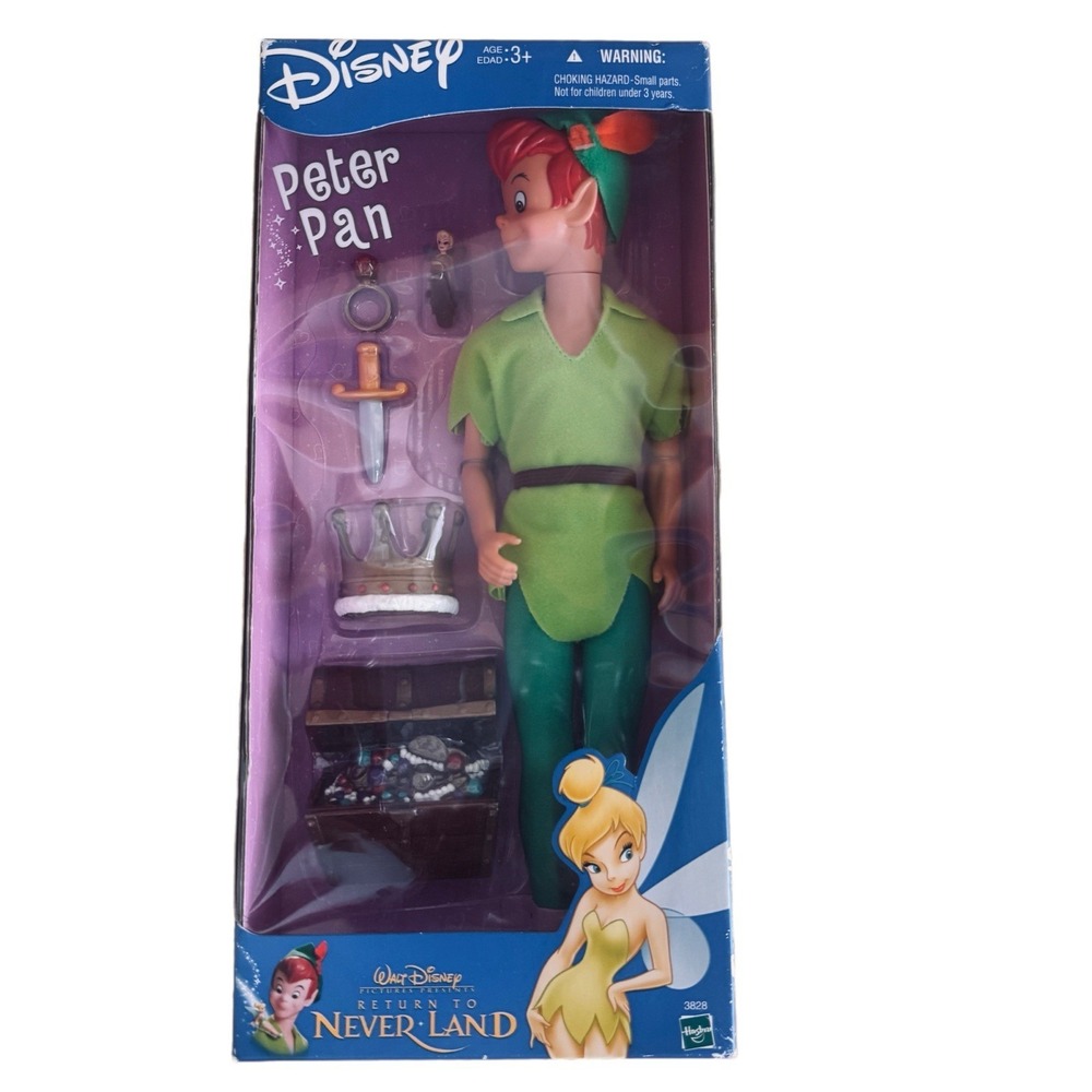 Vintage Rare Disney Hasbro Return To Neverland Peter Pan Doll‎ 2001 Tinker Bell